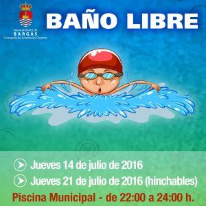 Baños Libres en la Piscina Municipal – 2016