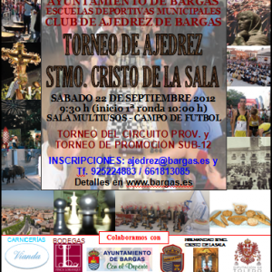 Torneo de ajedrez Stmo. Cristo de la Sala».»