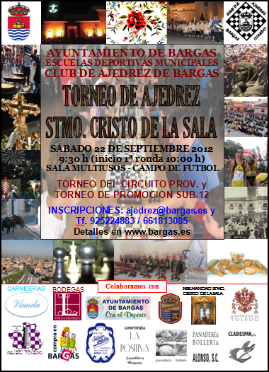 Torneo de ajedrez Stmo. Cristo de la Sala».»