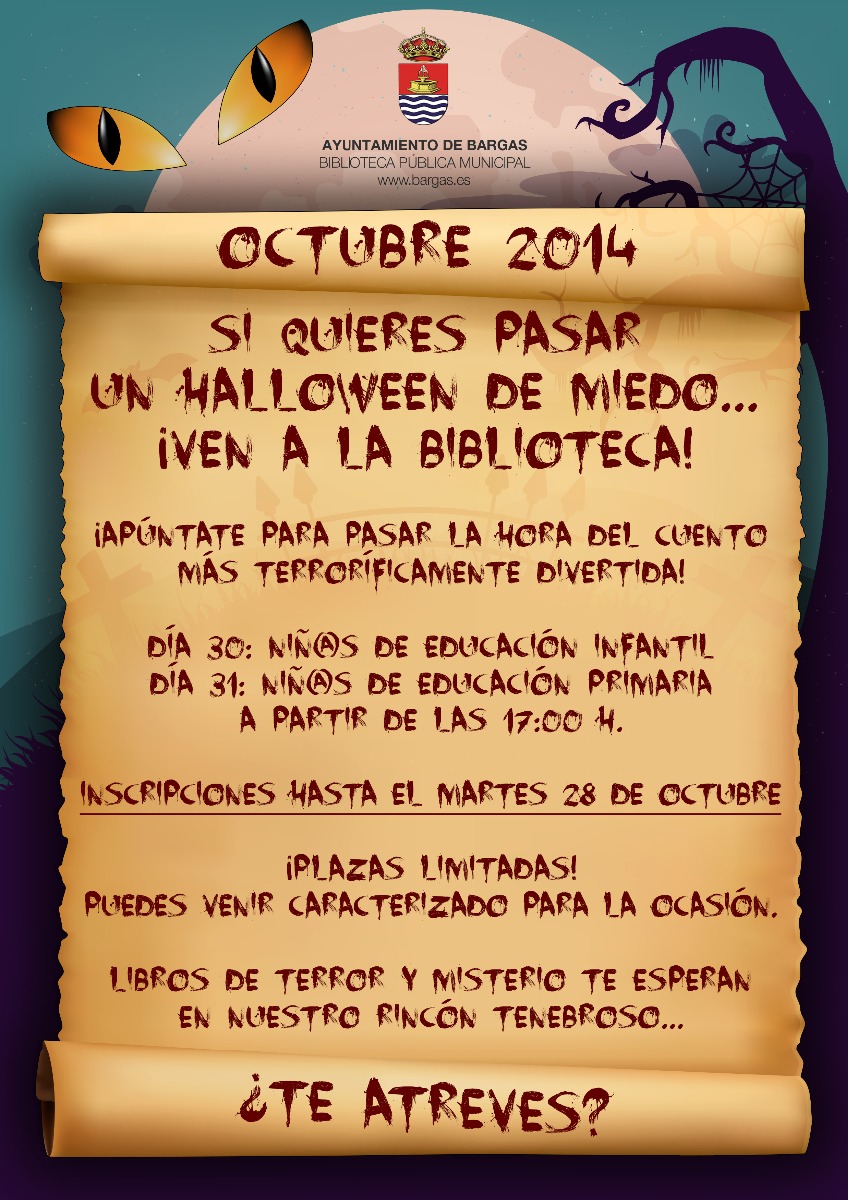 Si quieres pasar un Halloween de miedo… ¡Ven a la Biblioteca!