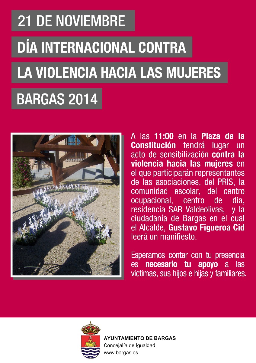 Día Internacional contra la Violencia hacia las Mujeres. Bargas 2014