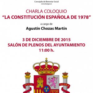 Charla coloquio. La Constitución española de 1978″»