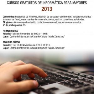 Cursos de informática para mayores 2013