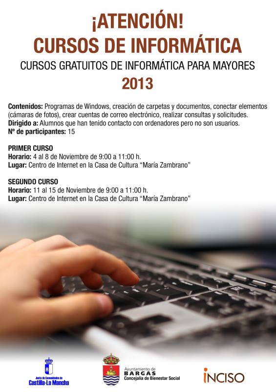 Cursos de informática para mayores 2013