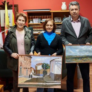 EL AYUNTAMIENTO DE BARGAS RECIBE LA DONACIÓN DE UNAS OBRAS DEL PINTOR FRANCISCO RODRIGUEZ ANDRADE