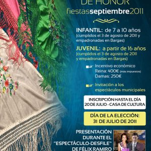 Elección Reinas y Damas de Honor – Fiestas Populares de Bargas 2011