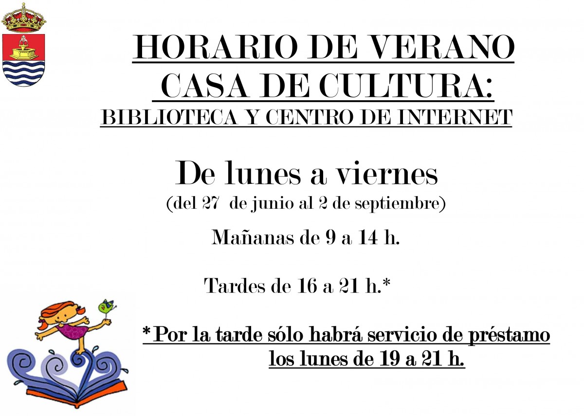 Biblioteca Pública Municipal – Horario de Verano 2016