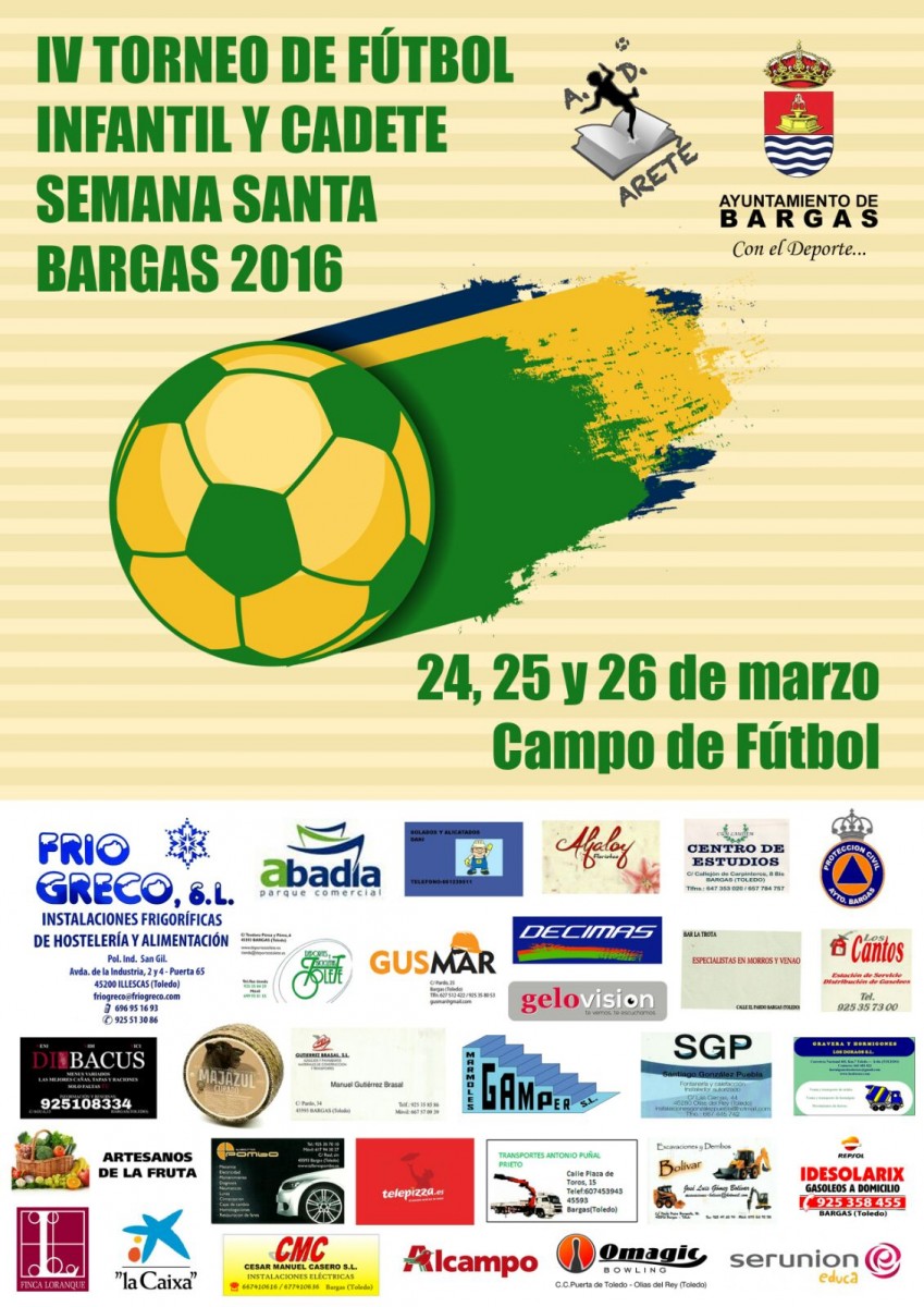 IV Torneo de fútbol infantil y cadete – Semana Santa 2016