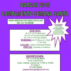 Juegoteca Campamento de Semana Santa 2015