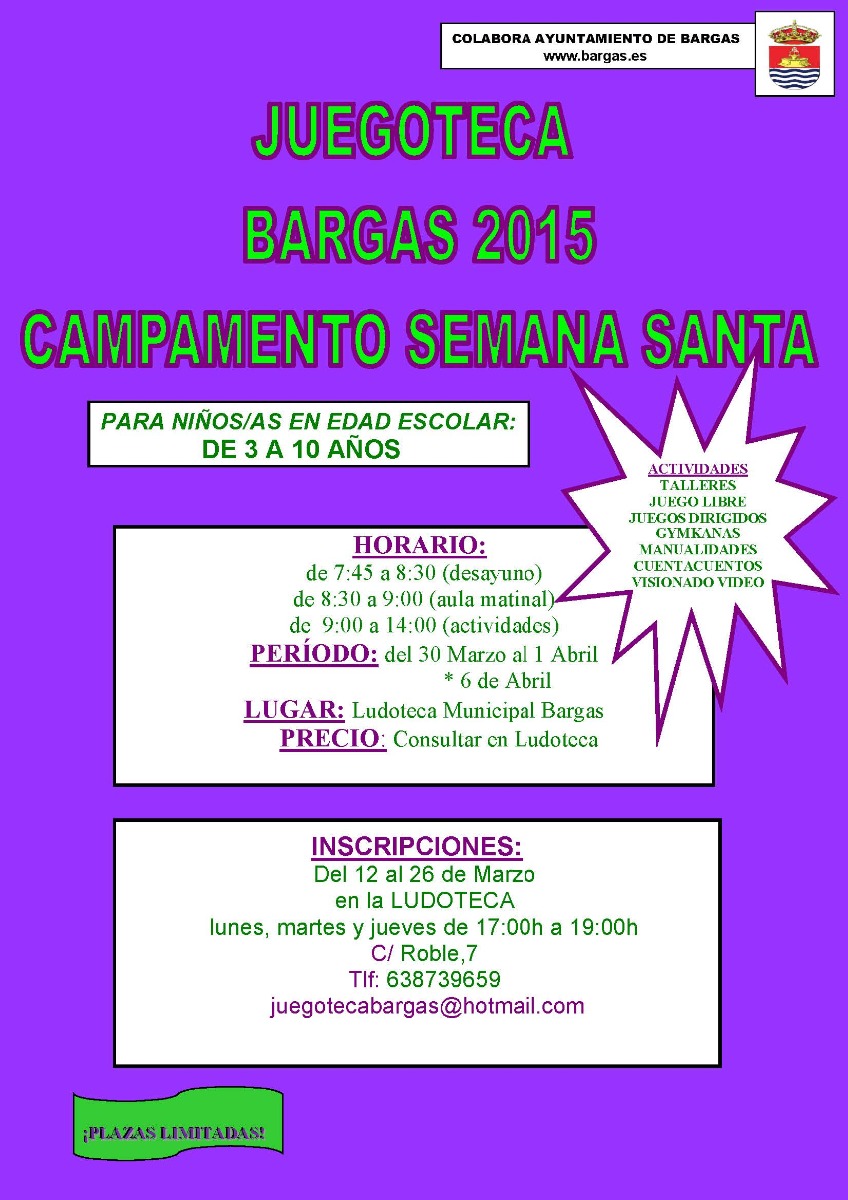 Juegoteca Campamento de Semana Santa 2015