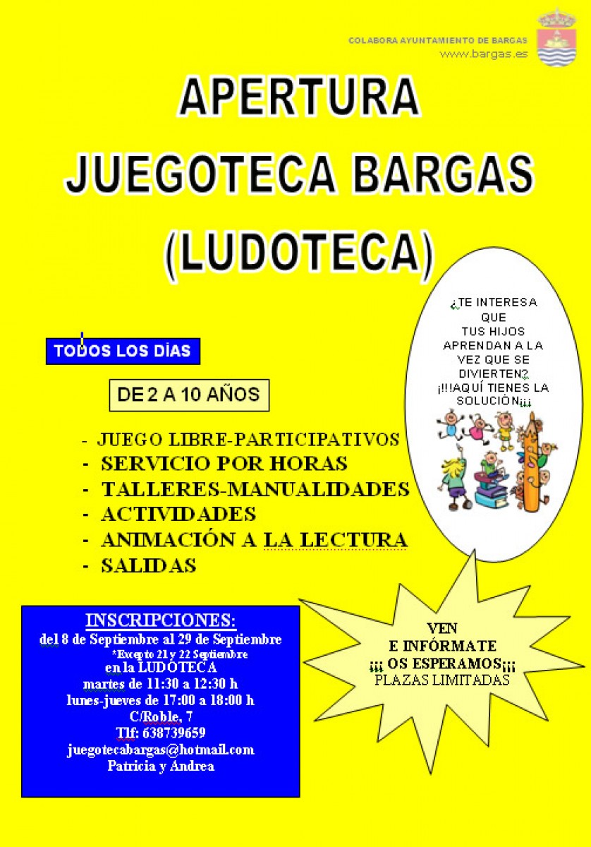 Apertura Juegoteca Bargas