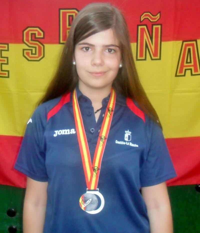 Laura Alonso Vara, subcampeona de España de ajedrez escolar con la selección infantil de Castilla La Mancha