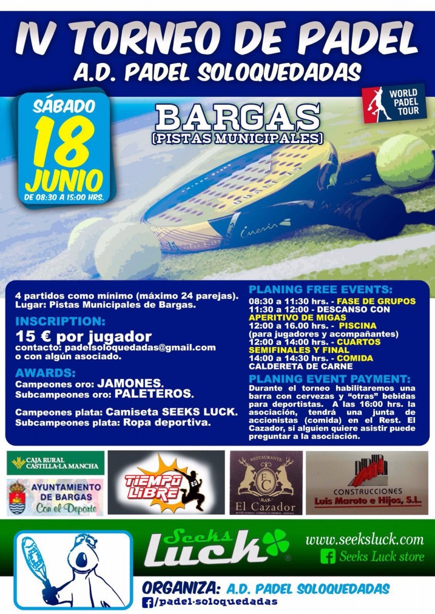 IV Torneo de Padel – A.D. Padel Soloquedadas