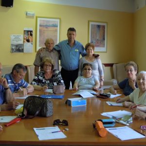 Visita del Alcalde al Taller de memoria.