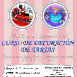 CURSO DE DECORACIÓN DE TARTAS