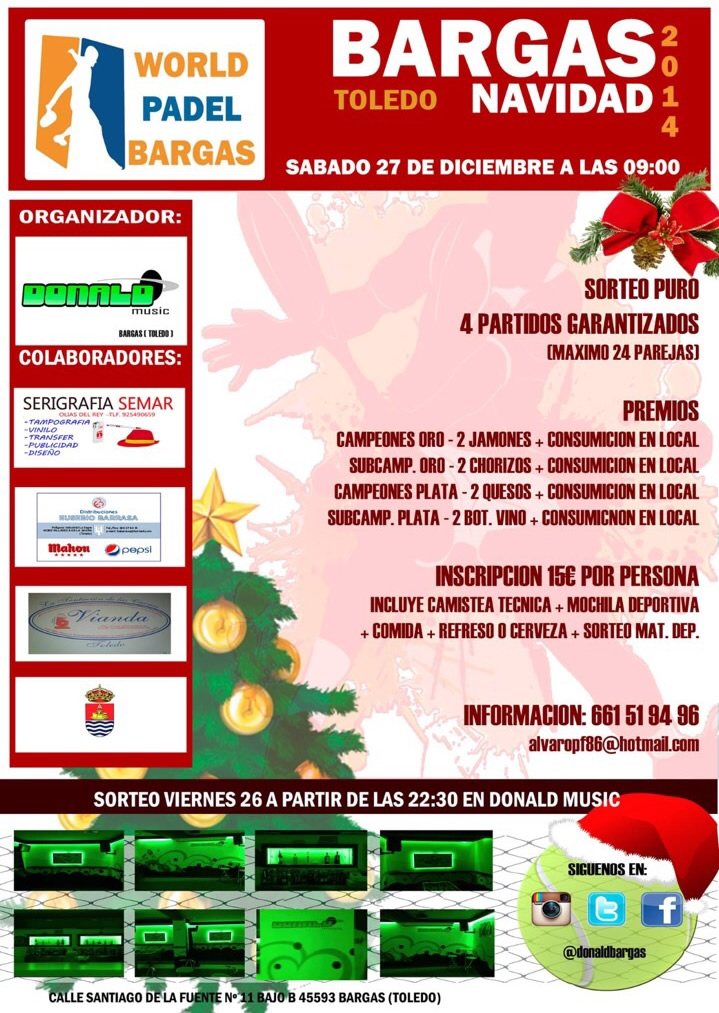 Torneo de Padel – Navidad 2014