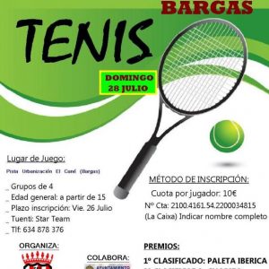 Tenis – Torneo El cané