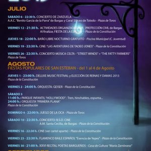 FIESTAS POPULARES DE SAN ESTEBAN – del 1 al 4 de Agosto