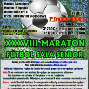 XXXVIII Maratón de Fútbol Sala Senior