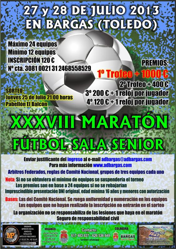 XXXVIII Maratón de Fútbol Sala Senior