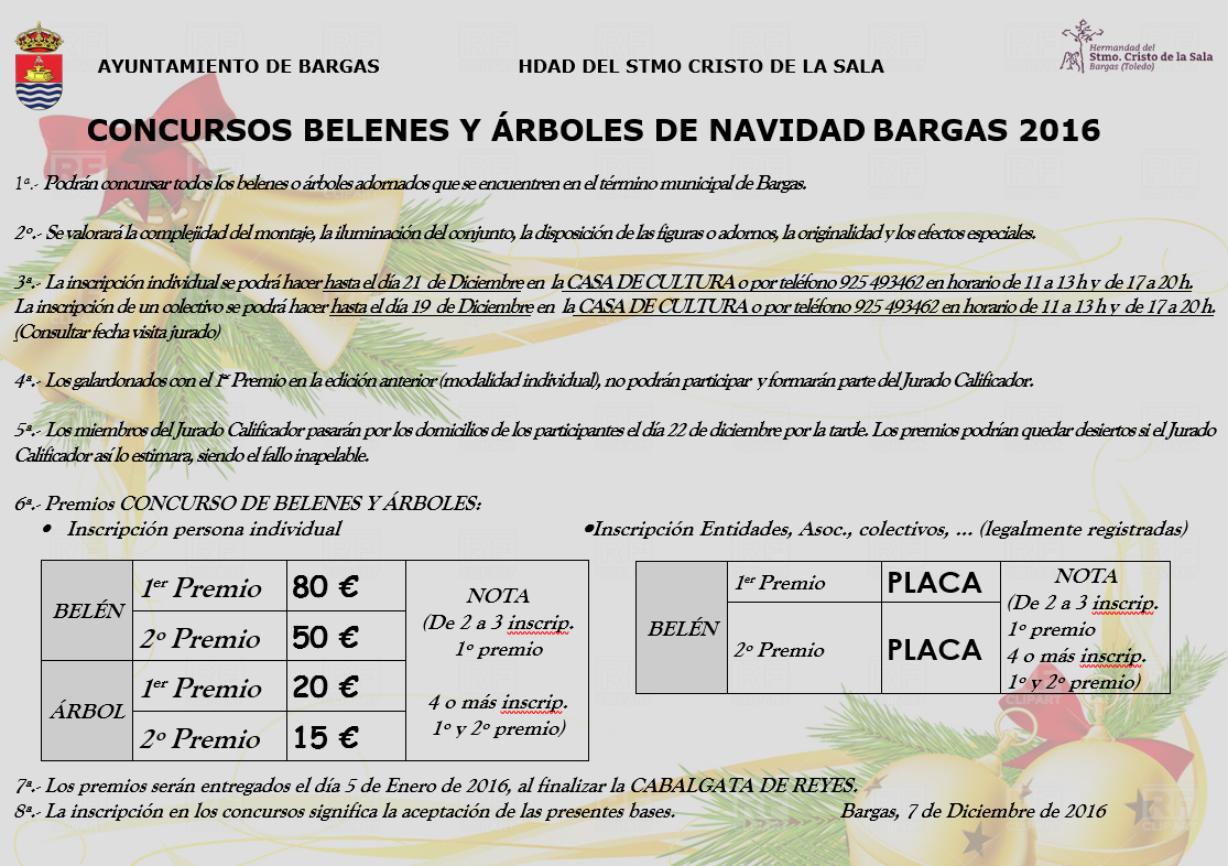 Concurso de Belenes y Árboles de Navidad 2016