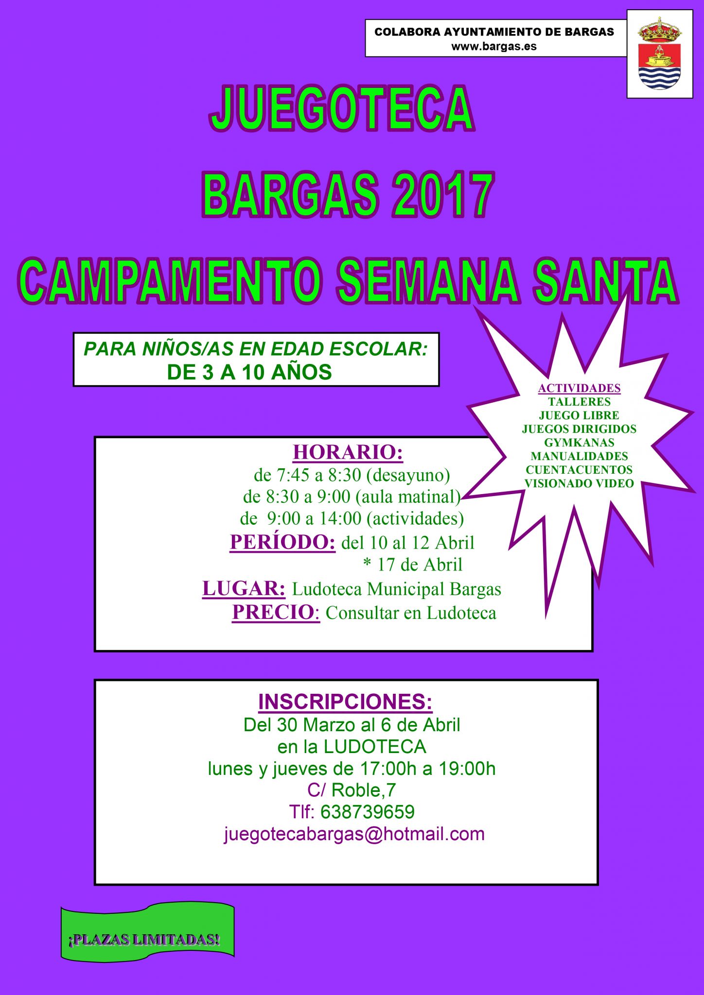 Juegoteca Campamento Semana Santa 2017