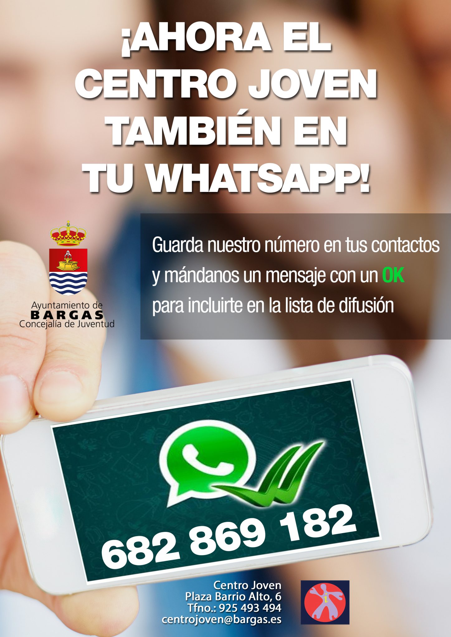 Bargas pone en marcha un nuevo servicio de consulta para jóvenes a través de WhatsApp