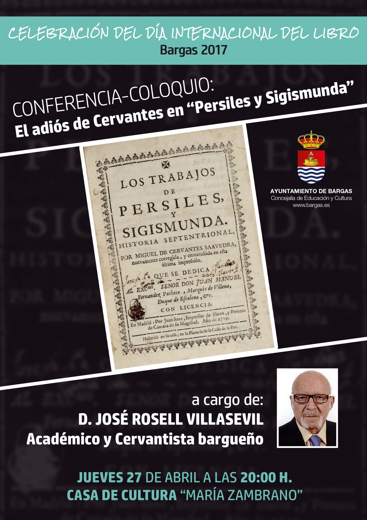 Conferencia-Coloquio: El adiós de Cervantes en «Persiles y Sigismunda»