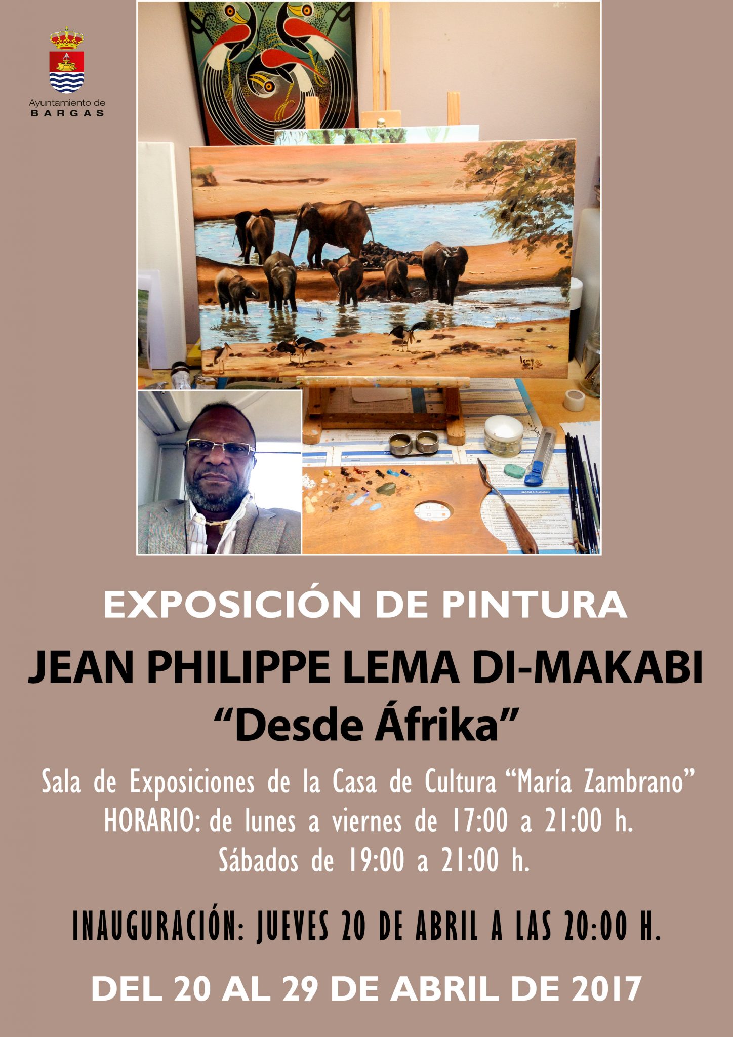 Exposición de Pintura de Jean Philippe Lema Di-Makabi: «Desde Áfrika»