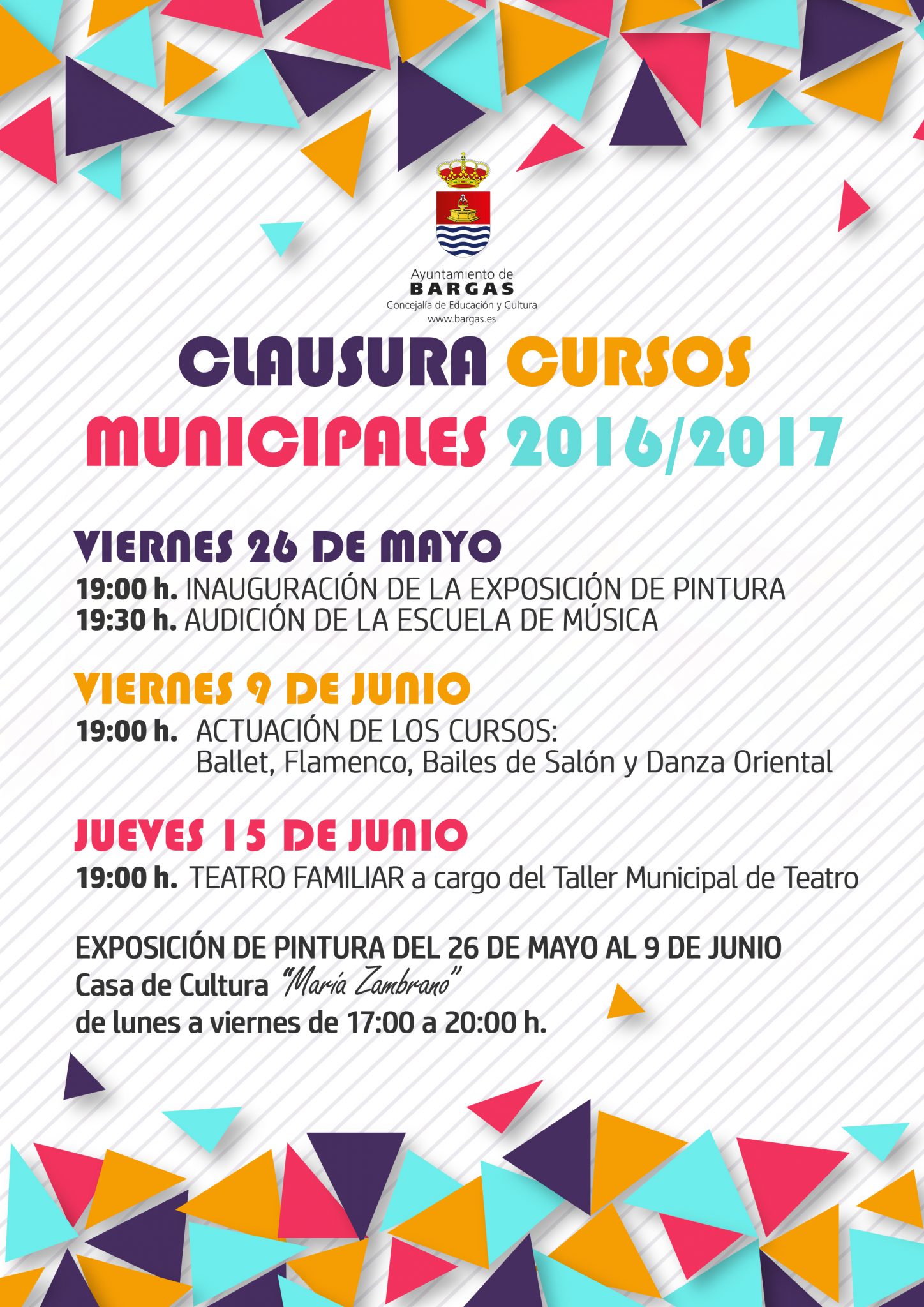 Clausura de los Cursos Municipales 2016/2017