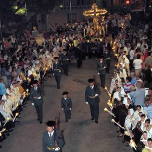 Autoridades asistentes a los actos religiosos que se celebrarán el proximo domingo, 17 de septiembre, con motivo de las fiestas populares en honor del Stmo. Cristo de la Sala