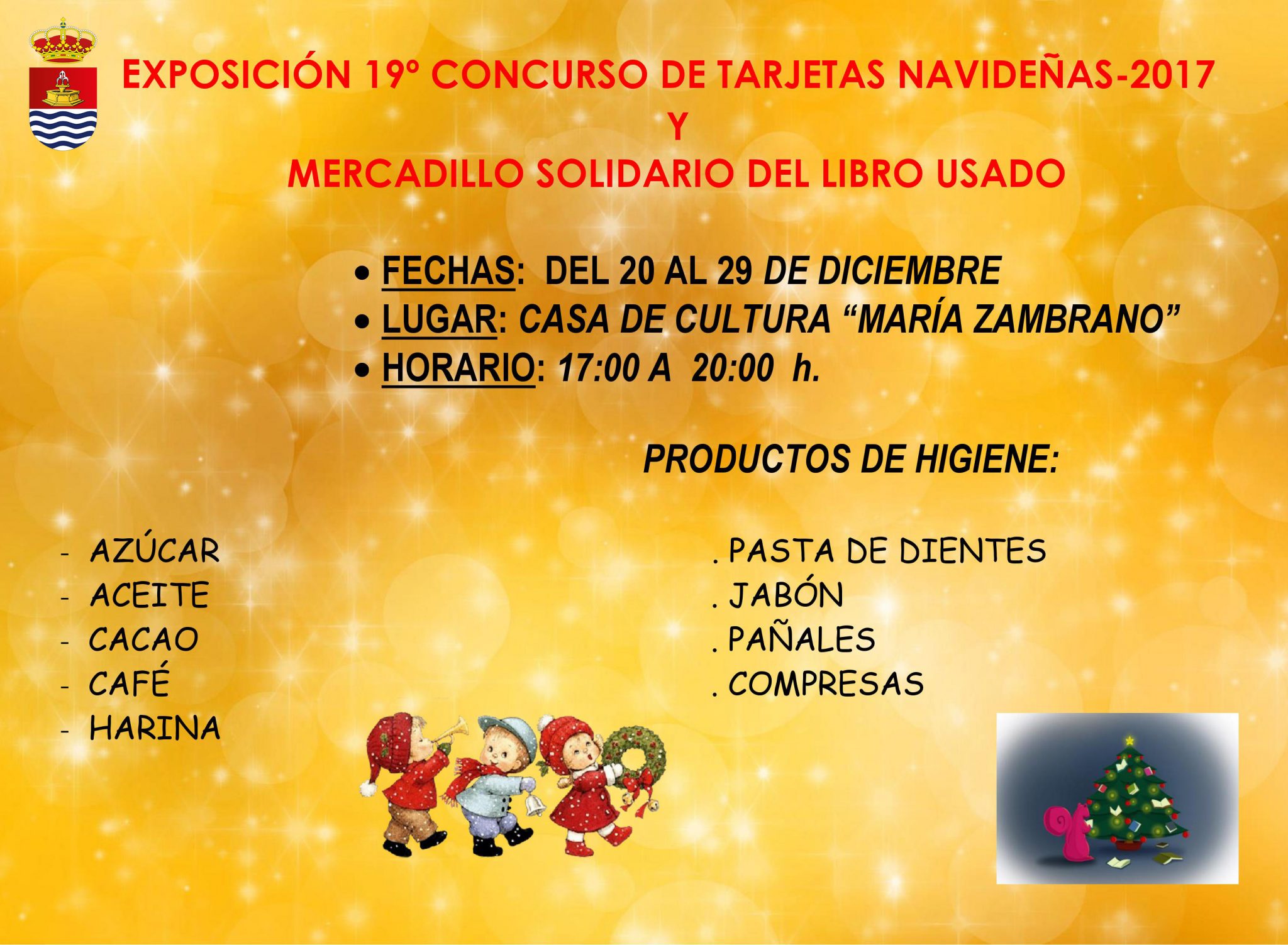 Exposición del 19º Concurso de Tarjetas Navideñas y Mercadillo Solidario del Libro Usado