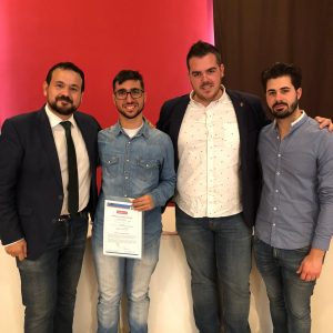 El bargueño, Manuel Vera, recibe su Youth Pass europeo dentro del programa Erasmus+