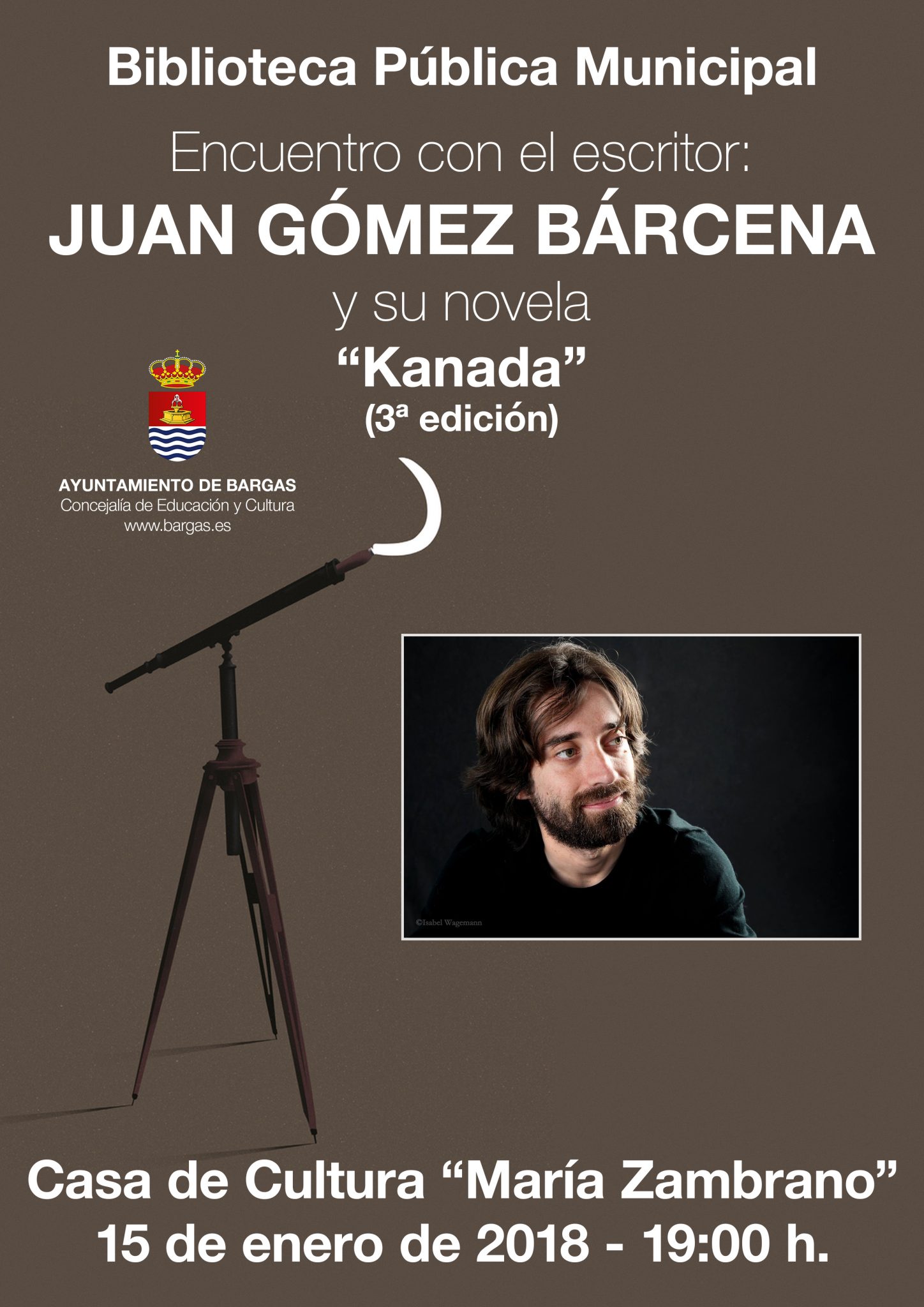 Encuentro con el autor Juan Gómez Bárcena y su novela «Kanada»