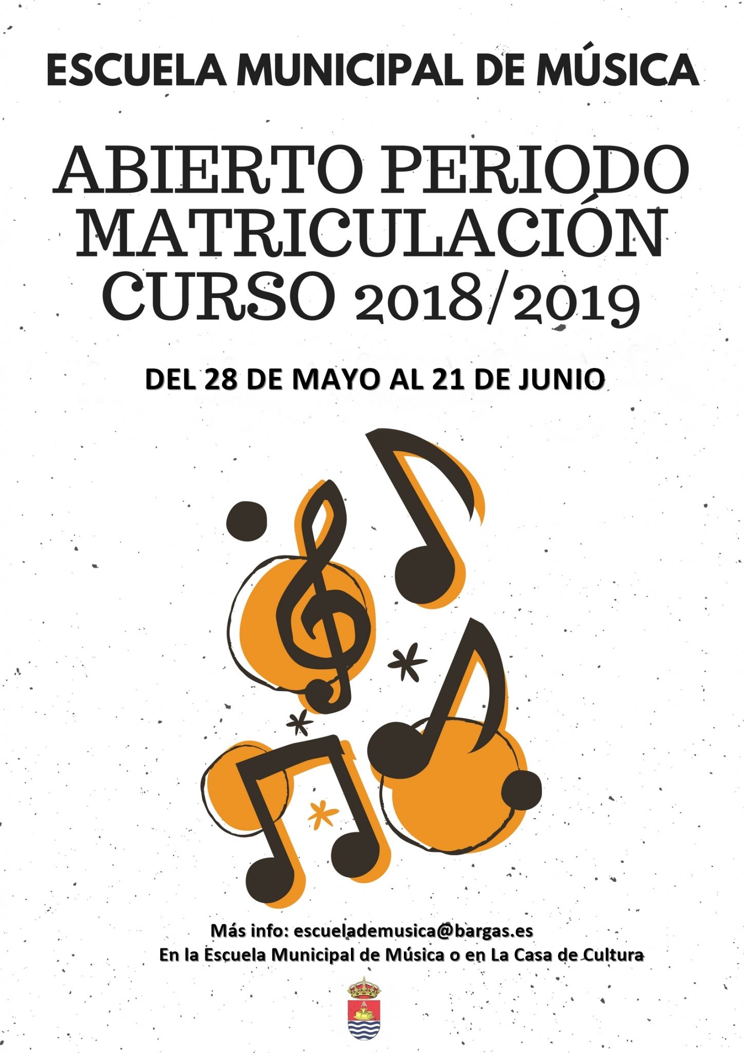 Abierto el período de matriculación de la Escuela Municipal de Música 2018/2019