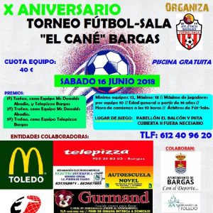 X Aniversario Torneo Fútbol Sala «El Cané»