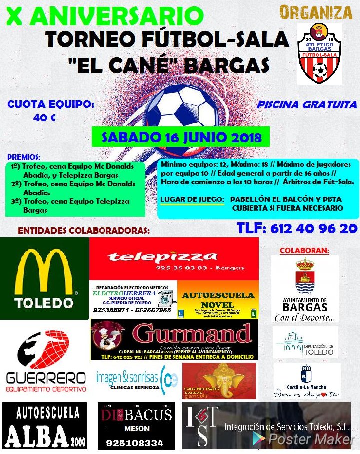 X Aniversario Torneo Fútbol Sala «El Cané»