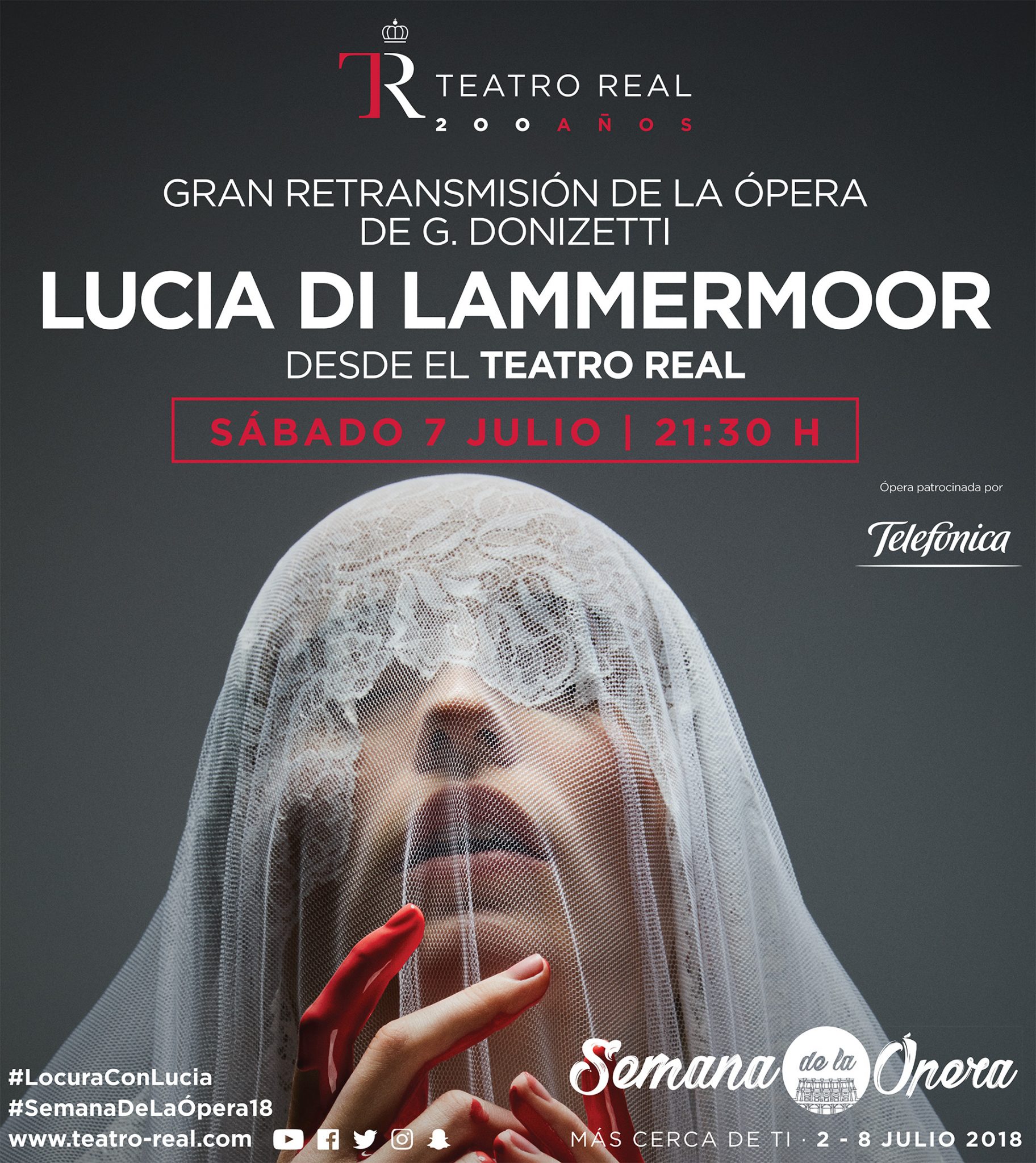 Retransmisión de la ópera: Lucía Di Lammermoor