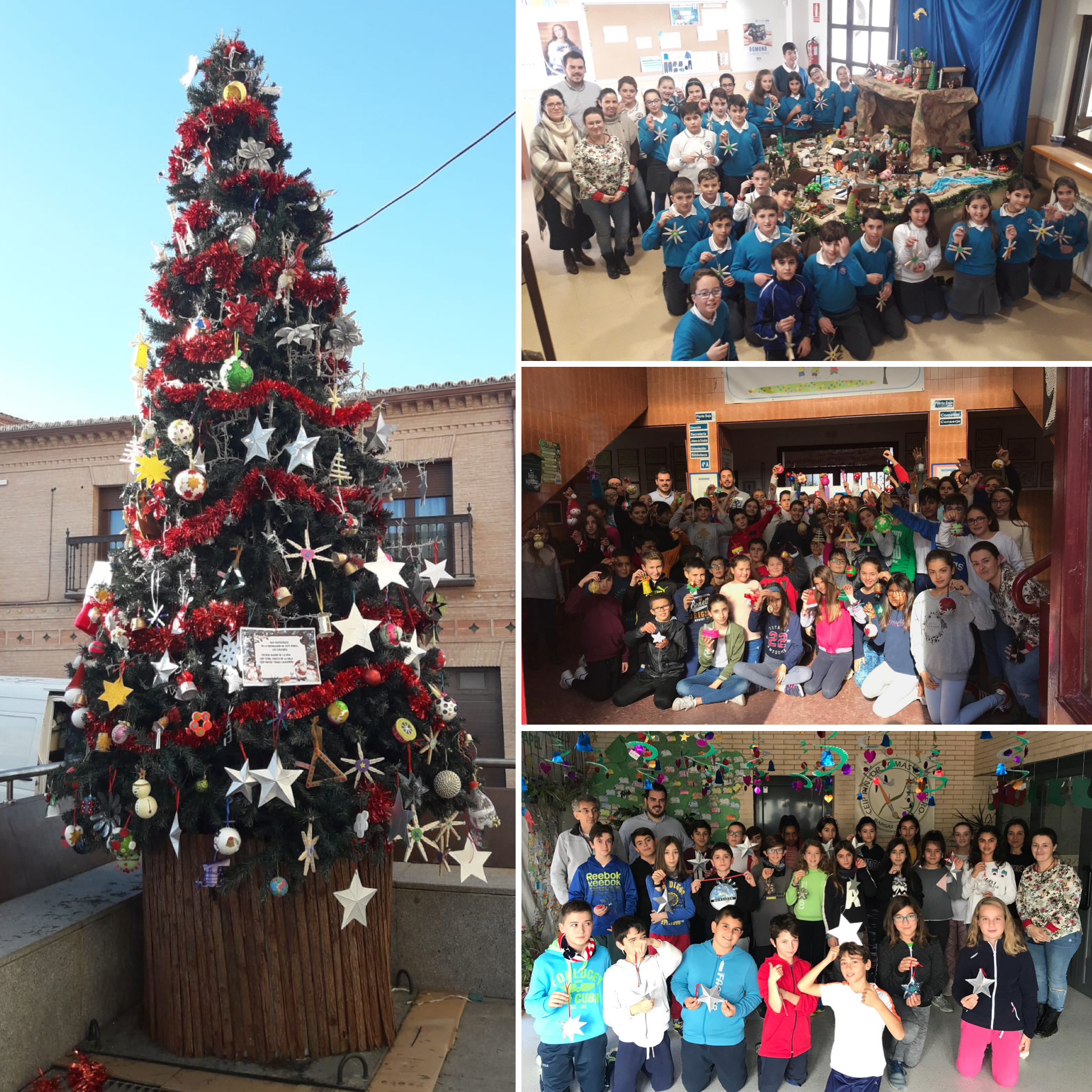 Los colegios del municipio participan en la elaboración de los adornos del Árbol de Navidad