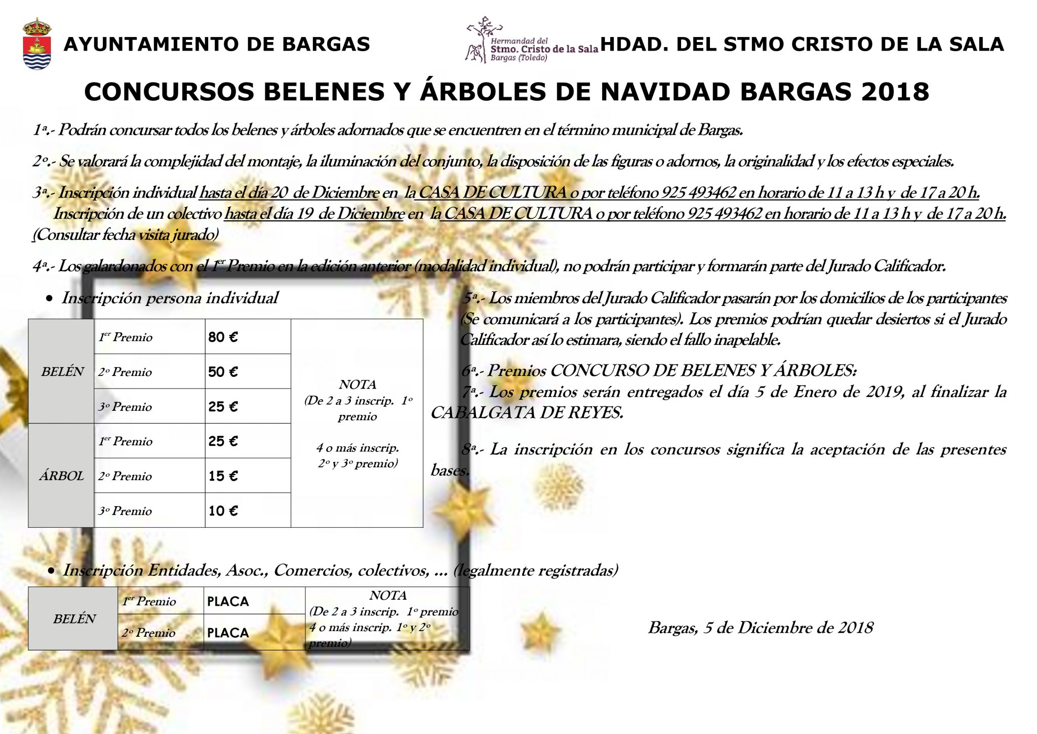 Concurso de Belenes y Árboles de Navidad 2018