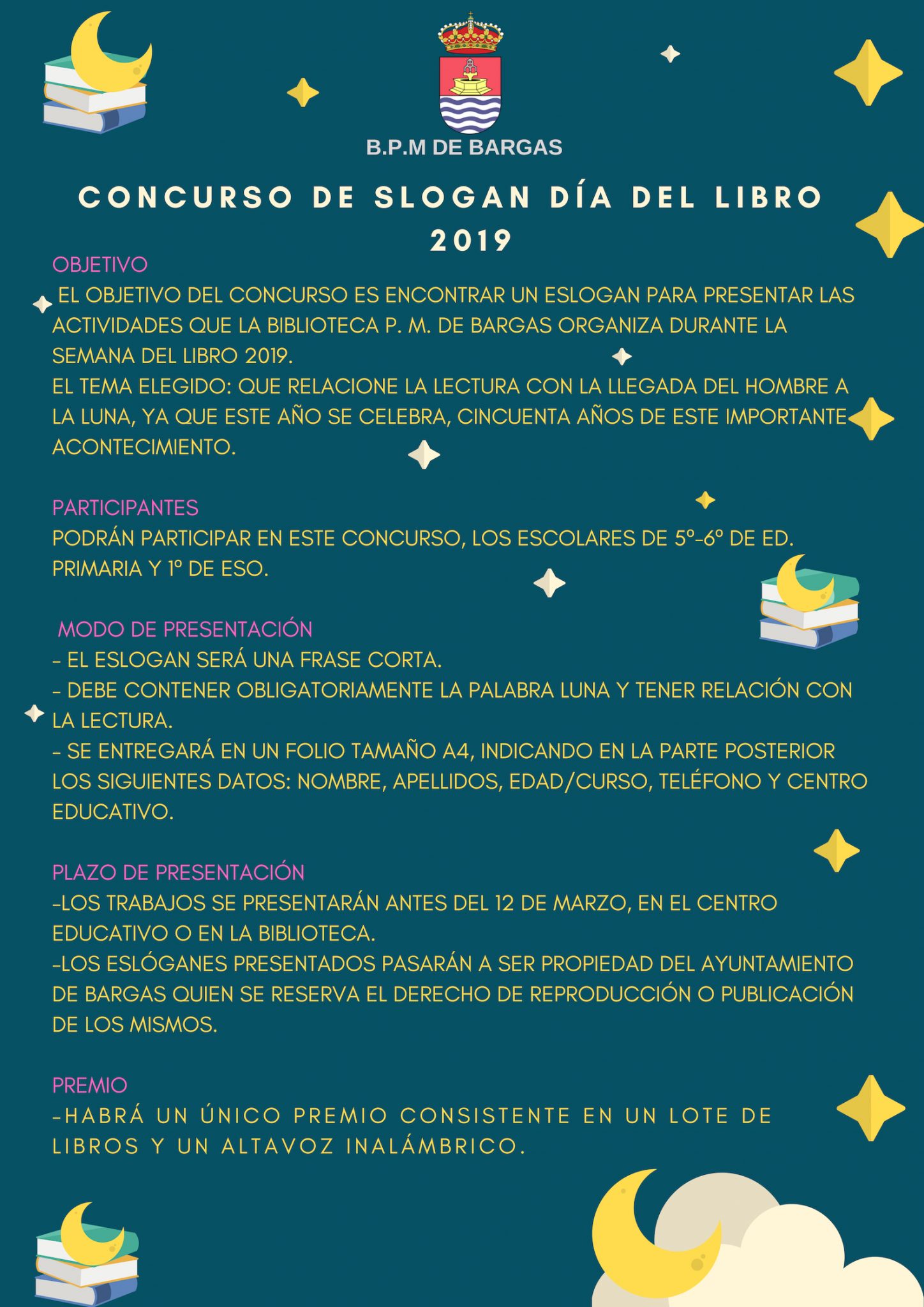 Concurso de slogan del Día del Libro 2019