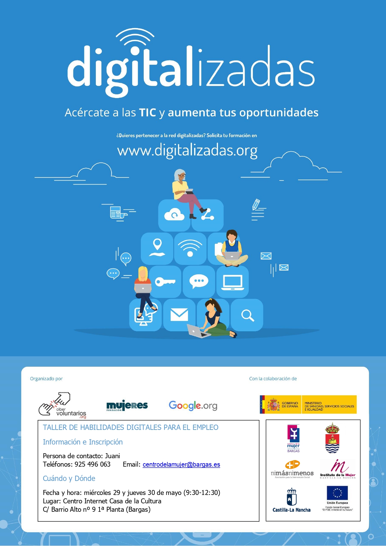 Digitalizadas: Taller de habilidades digitales para el empleo
