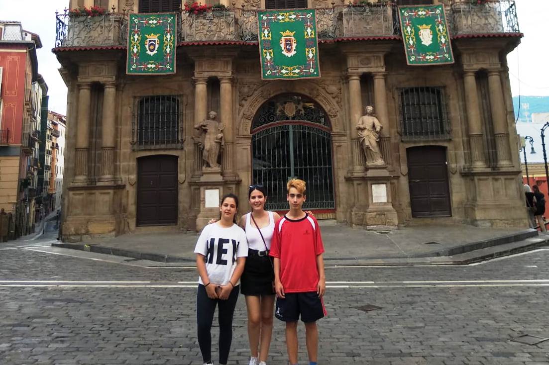 Los tres en el Ayuntamiento de Pamplona (I)