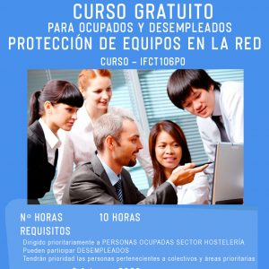 Curso gratuito de Protección de Equipos en la Red para ocupados y desempleados