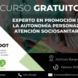 Curso gratuito: Experto en promoción de la autonomía personal y atención sociosanitaria