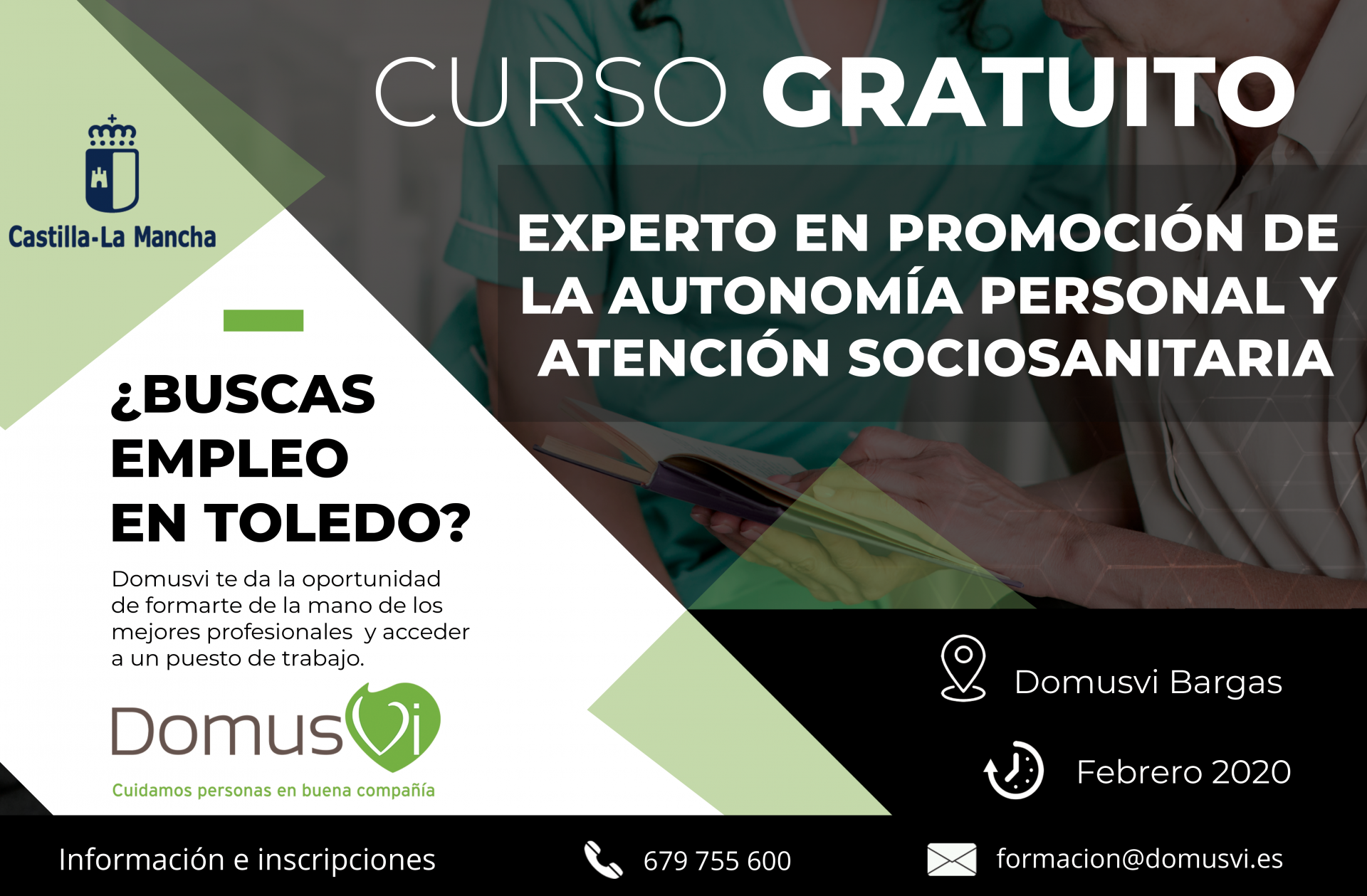 Curso gratuito: Experto en promoción de la autonomía personal y atención sociosanitaria