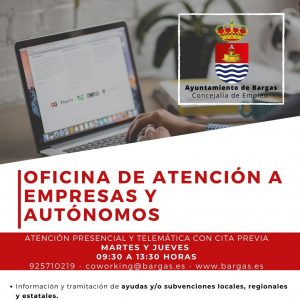 El Ayuntamiento de Bargas pone en marcha un servicio gratuito de ventanilla única empresarial para los autónomos y empresas de la localidad