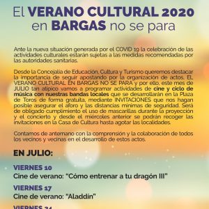 Verano Cultural – Julio 2020