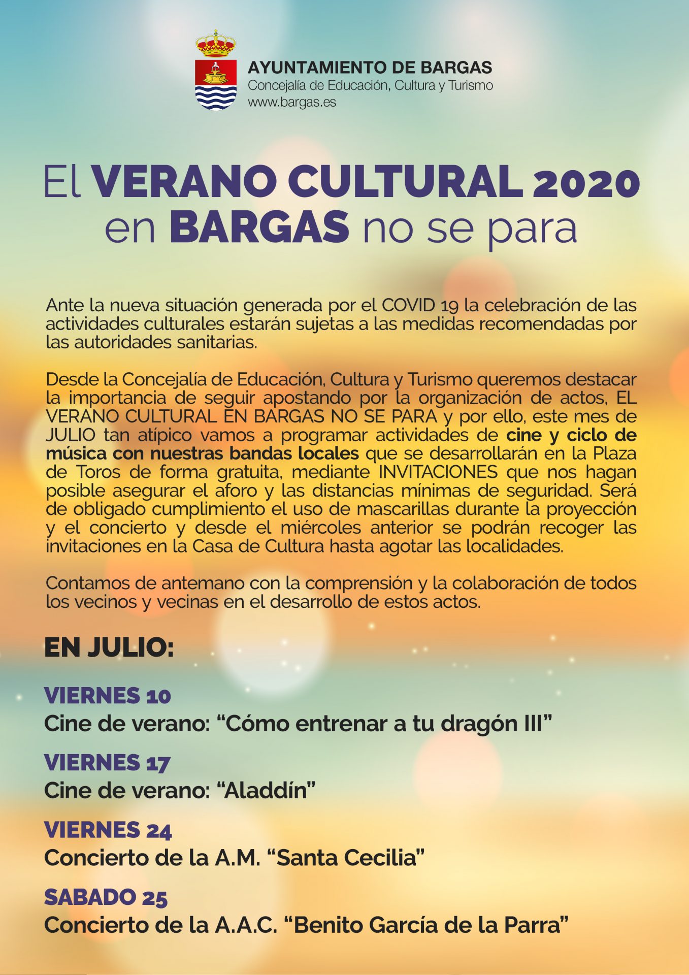 Verano Cultural – Julio 2020