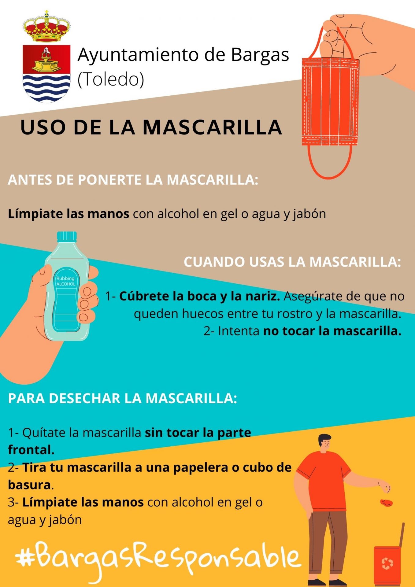 Uso Mascarilla #BargasResponsable